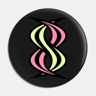 Smellville and Smellody ‘S’ Interlocking Logos Black Pin