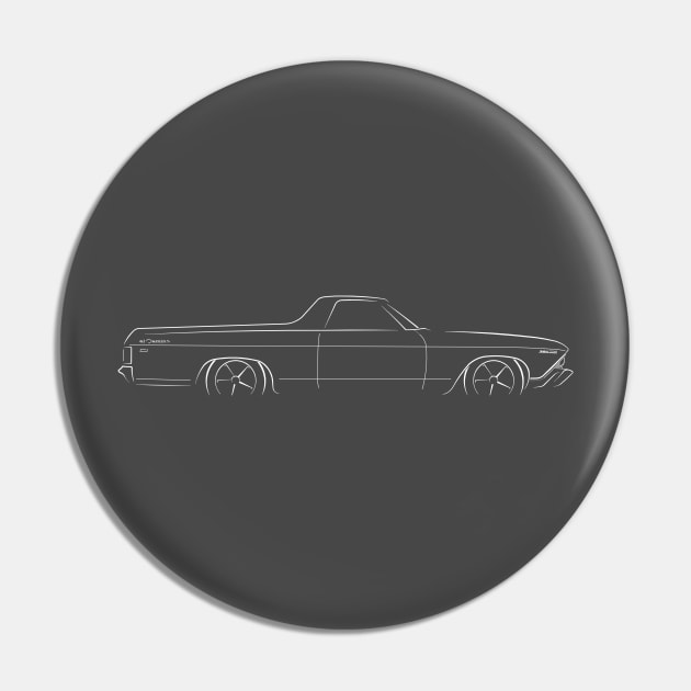 1969 Chevy El Camino - profile stencil, white Pin by mal_photography