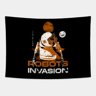 Nier Robot Invasion Tapestry