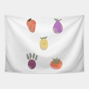 Fruit and veggies sticker pack Tapestry