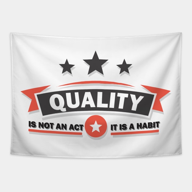 Quality is Not an Act t is a Habit Tapestry by Software Testing Life