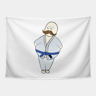 Brazilian Jiu-Jitsu Fatman Cartoon Tapestry