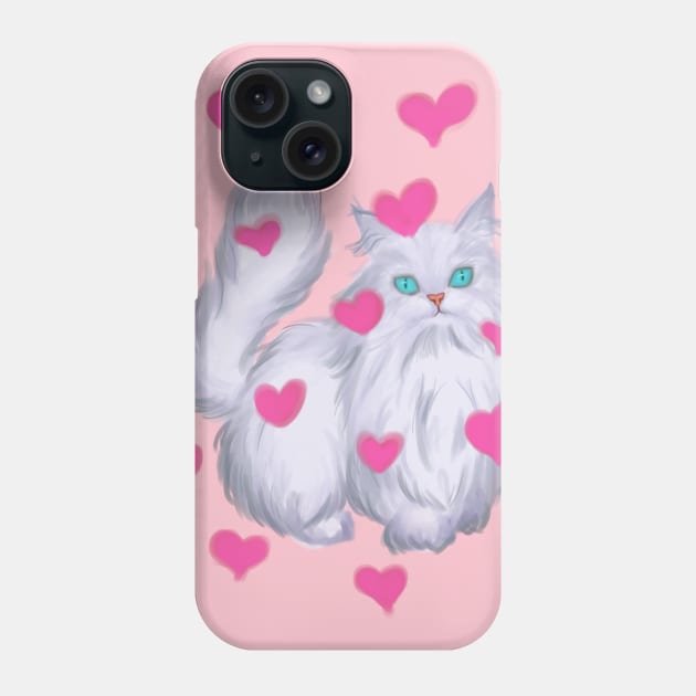 soft kitty Phone Case by terastar