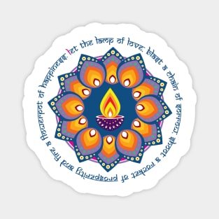 Happy Diwali with a traditional Diwali wish Magnet