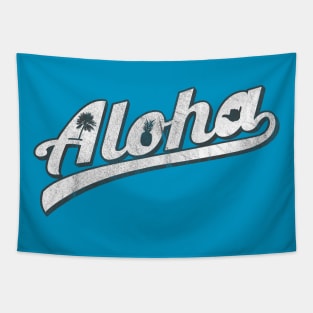 Aloha - Palm Tree, Pineapple, Shaka Tapestry