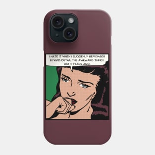 Comic Woman Is Awkward Phone Case