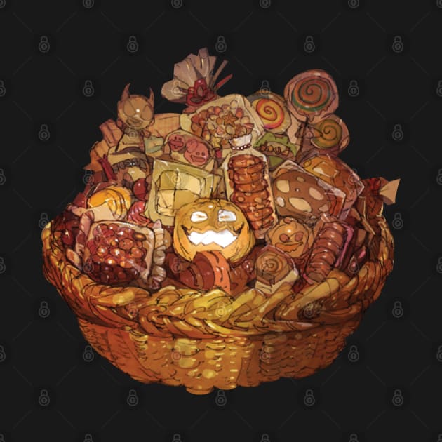 Halloween Basket by MaknArt