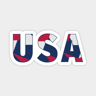 United States USA Red White and Blue Magnet