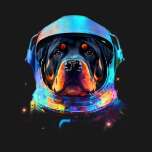 Rottweiler Astronaut Dog in Space Suit Planetary Explorer T-Shirt