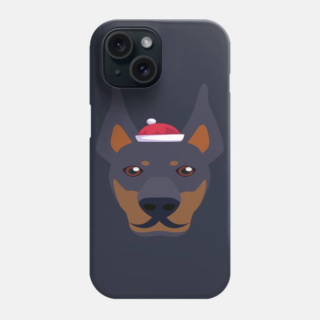 Funny Doberman Pinscher Dog Christmas 2020 Dog Lover Christmas Phone Case by cuffiz