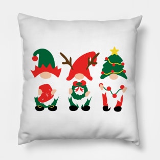 Christmas Gnome Family III Pillow