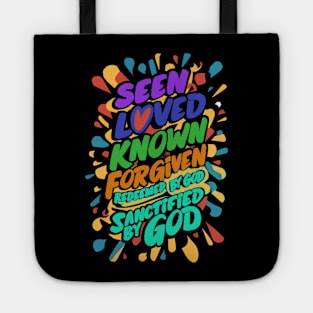 Divine Affirmation: Embracing Spiritual Identity Tote