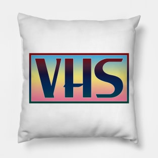 Retro 80s Styled VHS Logo Pillow