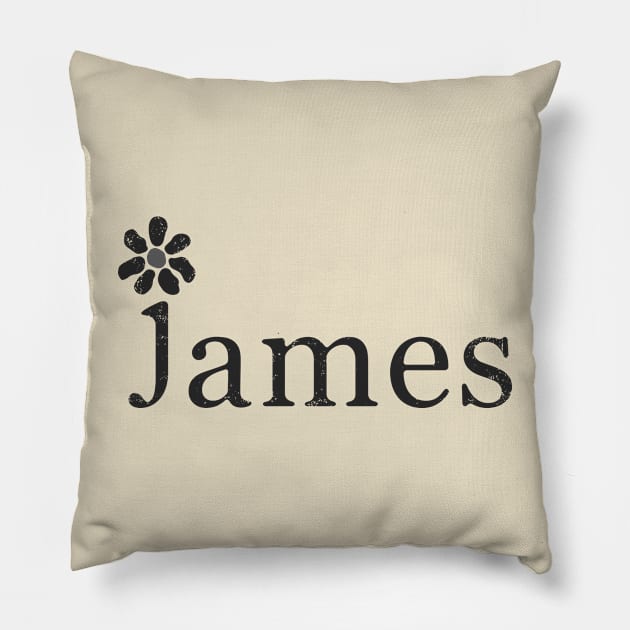 JAMES VINTAGE STYLE Pillow by KIMIDIGI