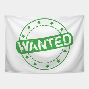 Wanted Stamp Icon Tapestry