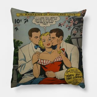 Vintage "Romantic Adventures" Cover Pillow