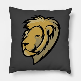 Regal Lion Head Design Pillow