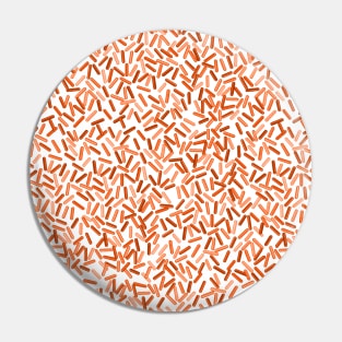 Orange Sprinkles Pattern Pin