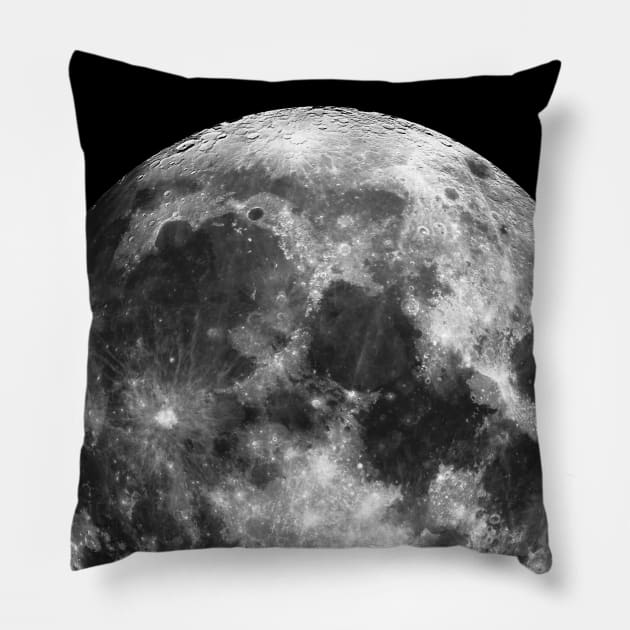 NIGHT and moon (Dies et nox) Pillow by Blacklinesw9