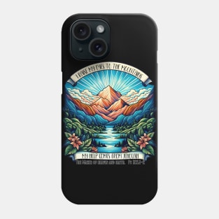 I raise my eyes to the mountains Phone Case