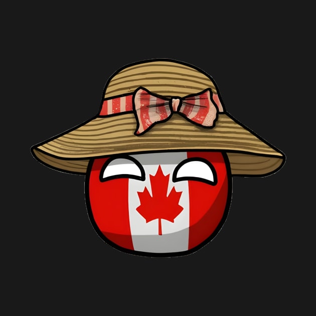 Canada Sunhat Summer Countryball by Polandball World