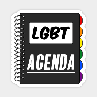 LGBT Agenda - LGBT Pride Magnet