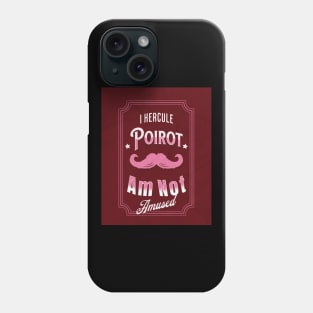 Poirot Is Not Amused - Red Palette Phone Case