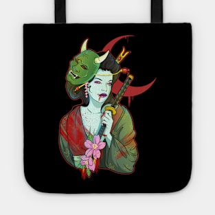 Undead Zombie Devil Girl Gisha Tote