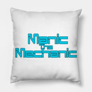 Manic OG Title - Light Blue Pillow