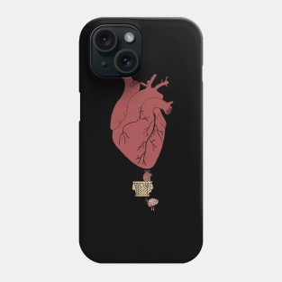 Cute anatomical heart design Phone Case