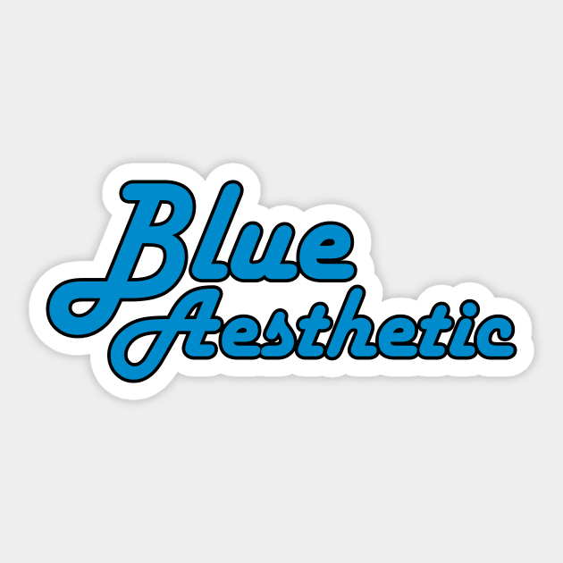 Blue headphones | Sticker