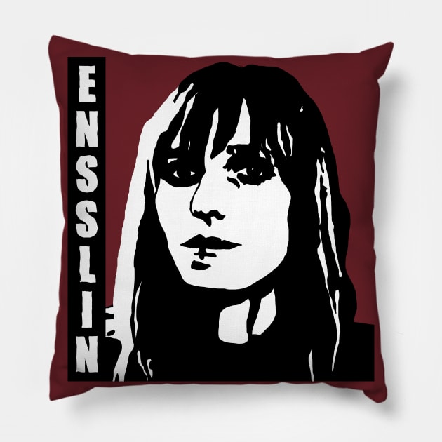 Gudrun Ensslin RAF Pillow by WellRed