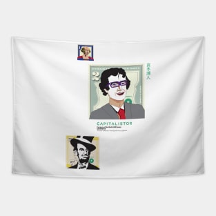 USD000014 - Thomas Jefferson miming with funny glasses Tapestry