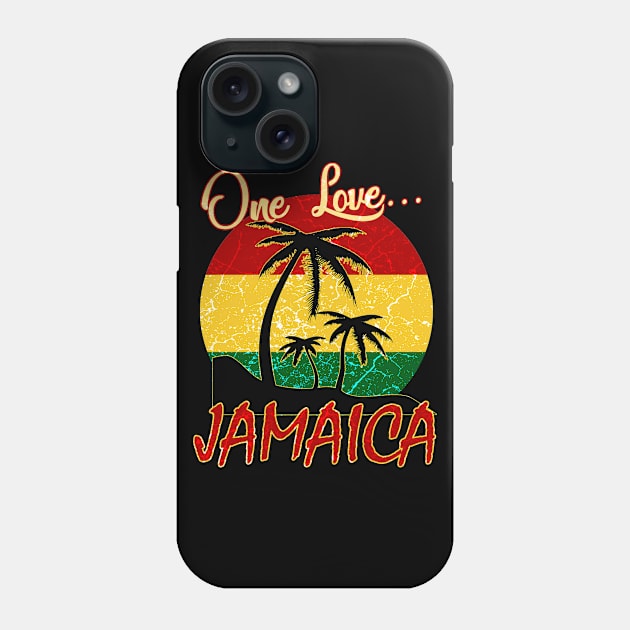 One Love Jamaica Phone Case by Mila46