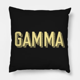 Yellow Gamma Sunshine Letter Pillow