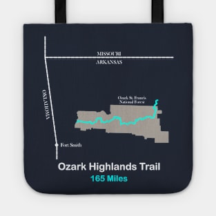 Route Map of the Ozark Highlands Trail Tote