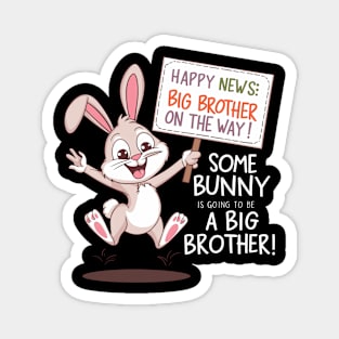 Some Bunny is Going to Be a Big Brother Funny Announcement Magnet