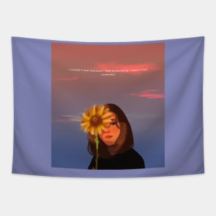 Sunset Heart Tapestry