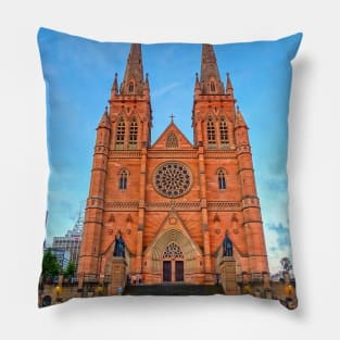 Christmas Time at St Mary's Cathedral, Sydney, NSW, Australia Pillow