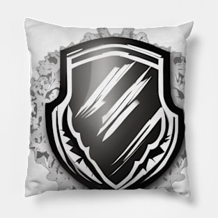 Shield Black Shadow Silhouette Anime Style Collection No. 281 Pillow