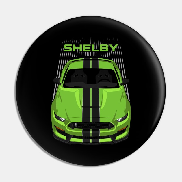 Ford Mustang Shelby GT350 2015 - 2020 - Grabber Lime - Black Stripes Pin by V8social