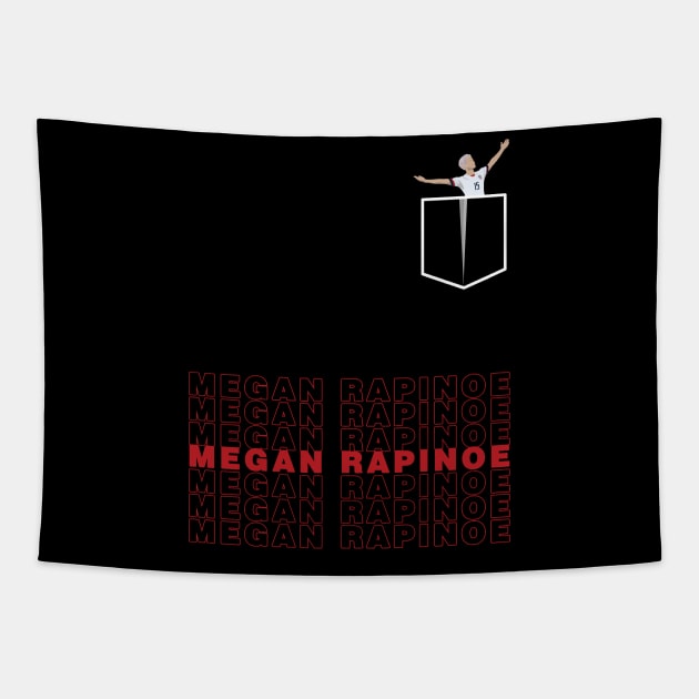 Megan Rapinoe Pocket USWNT Tapestry by Hevding