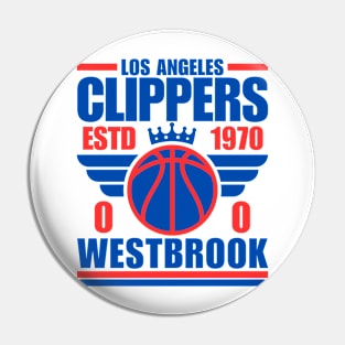 Los Angeles Clippers Westbrook 0 Basketball Retro Pin