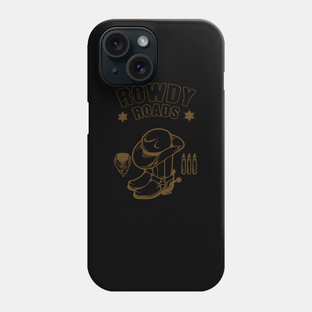 Cowboy boots and hat T-shirt Phone Case by Rowdy road