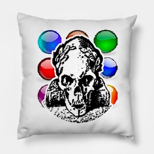 horrible skull Pillow