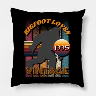 Bigfoot Loves Vintage 1995 Pillow