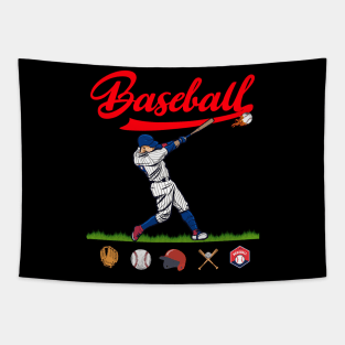 Baseball player ,baseball lovers Tapestry