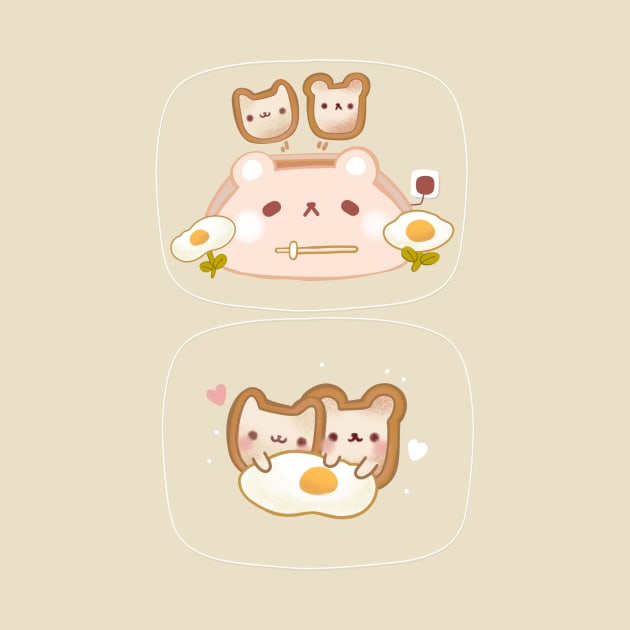 Eggy toast cuddles by Rinco Ronki