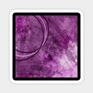 Purple grunge abstract Magnet