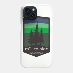 Mt. Rainier, Washington Patch Logo Apparel Phone Case